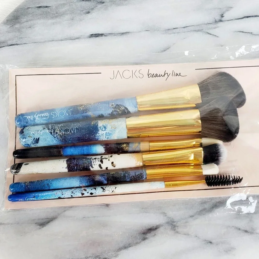 Designer JACKS beauty line Makeup Brush Starter Set Aqua‎